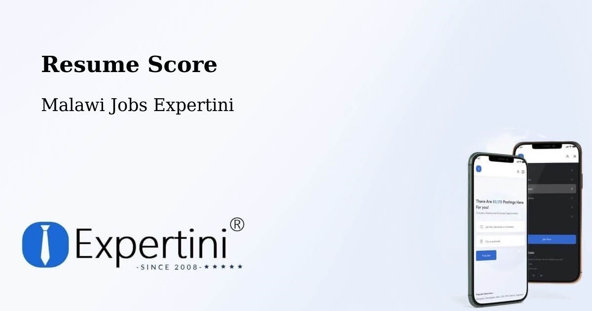 Resume Score & Job Description Match Tool – Malawi - Malawi Jobs Expertini